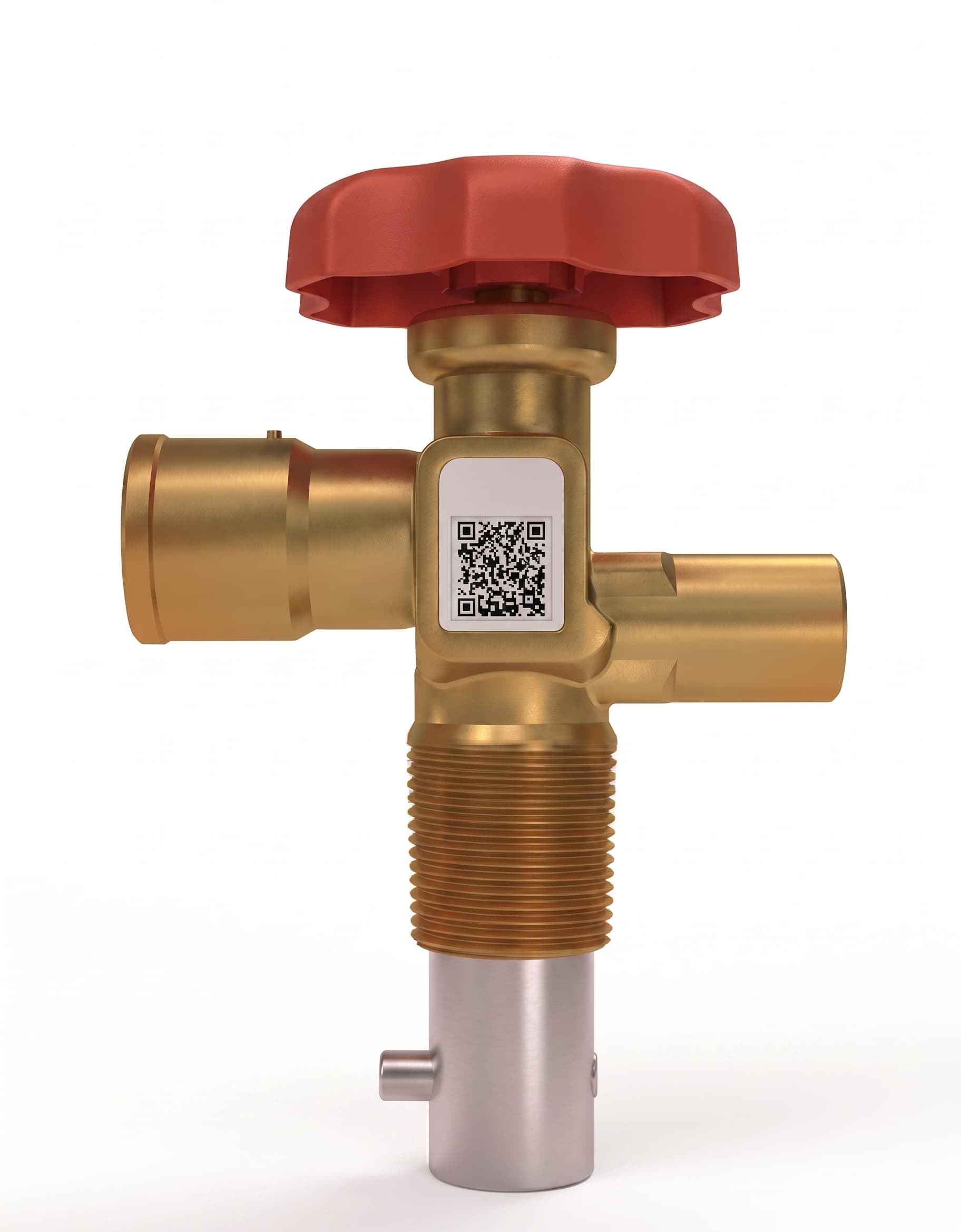 Smart Cylinder Valve – Red Handwheel